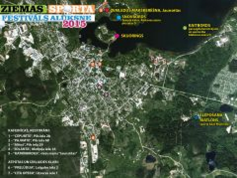 Aktuālā informācija par Alūksnes Ziemas sporta festivāla norisēm