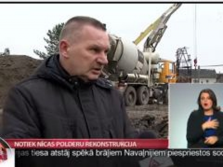 Notiek Nīcas polderu rekonstrukcija