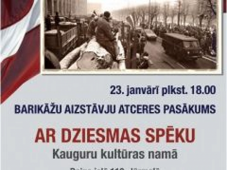 Kauguru kultūras namā notiks barikāžu atceres pasākums