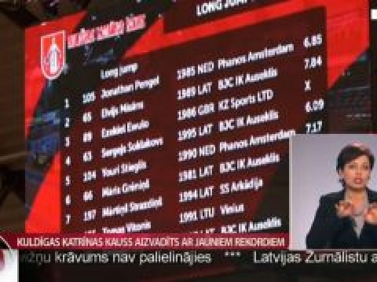 Kuldīgas Katrīnas kauss aizvadīts ar jauniem rekordiem