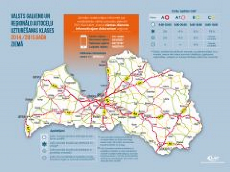 Vidzemē piektdien strādā 31 ziemas dienesta automašīna