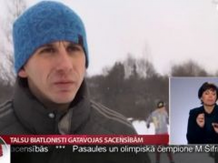 Talsu biatlonisti gatavojas sacensībām