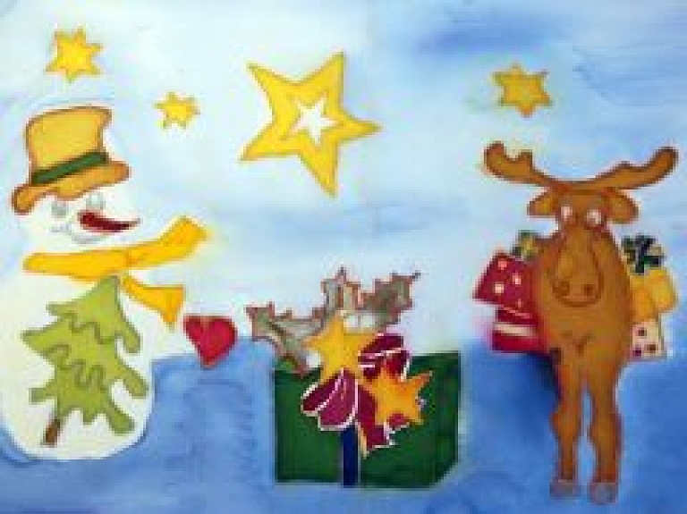 Jūrmalā var iegādāties SOS bērnu ciematu bērnu Ziemassvētku atklātnes