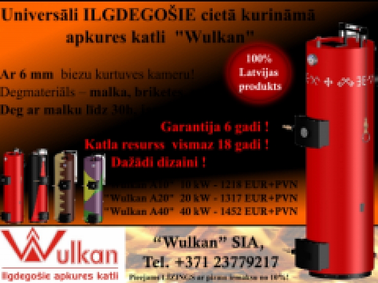 Wulkan SIA_ Ilgdegošie apkures katli_ Latvijas produkts