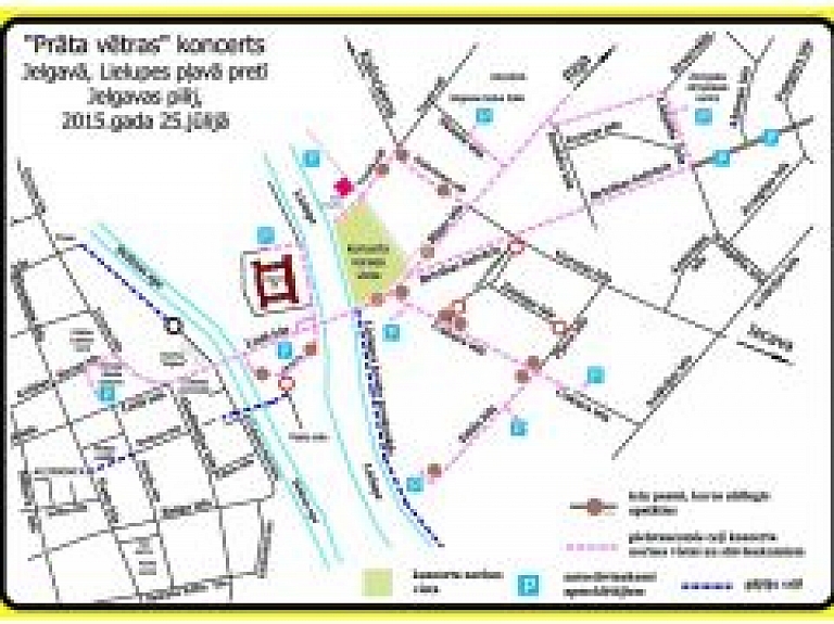 Noderīga informācija "Prāta Vētras" Jelgavas koncerta apmeklētājiem