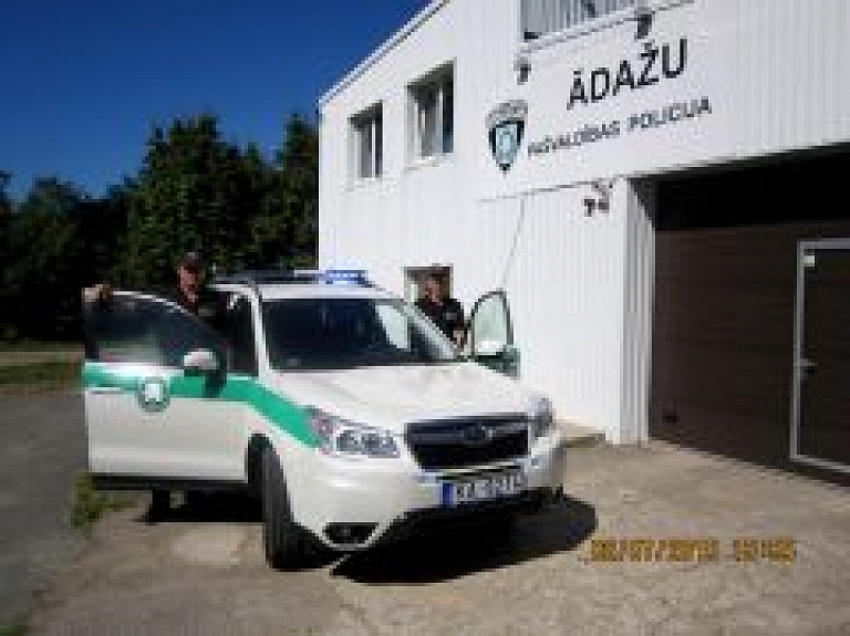 Ādažu pašvaldības policijai iegādāts jauns transportlīdzeklis