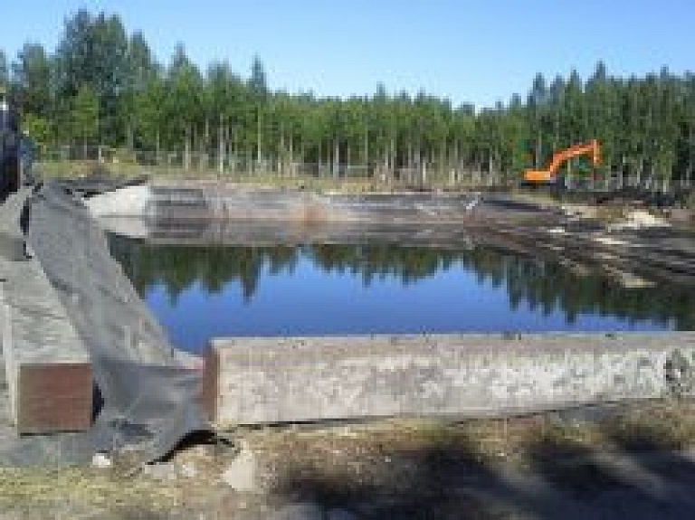 Uzsākta piesārņojuma likvidēšana Olaines šķidro bīstamo atkritumu izgāztuvē