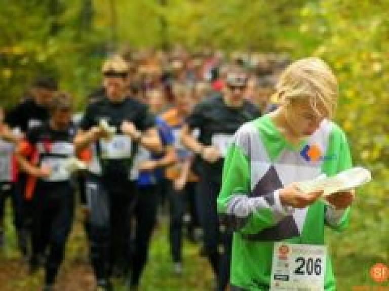 Orientieristi tiekas Siguldas rudenī