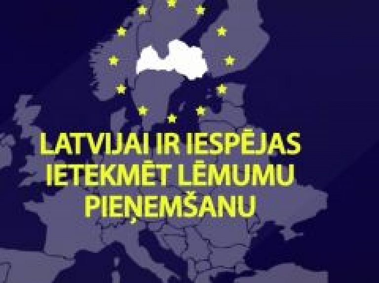 Kā Saeima ietekmē lēmumu pieņemšanu ES un kā ES lēmumi ietekmē mūs?