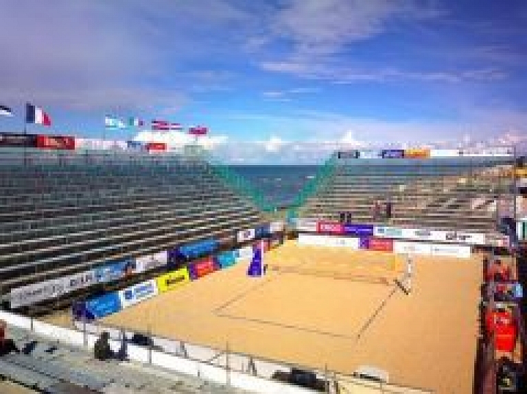 Samoilovs un Šmēdiņš ne bez pretestības triumfē Jūrmalas CEV "Satellite" turnīrā