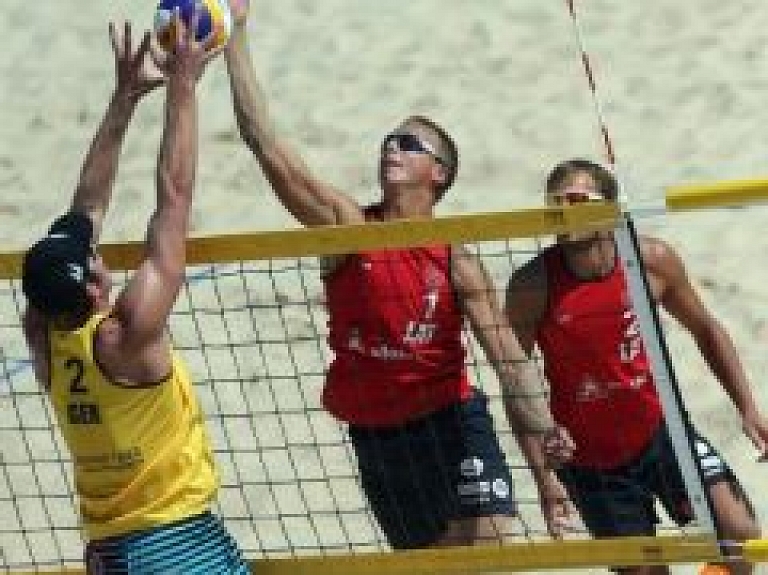 Siguldietim panākumi pludmales volejbolā