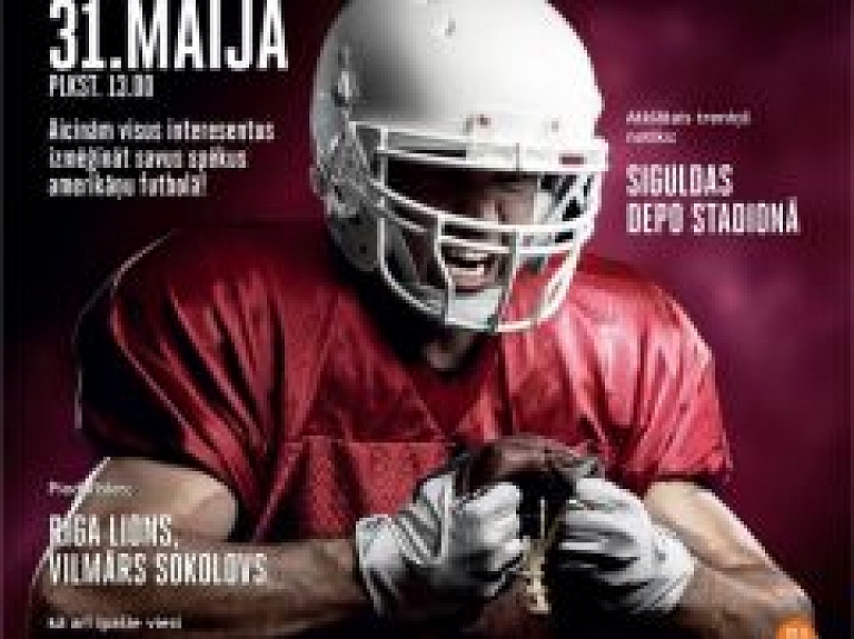 Siguldas Depo stadionā būs skatāms amerikāņu futbols