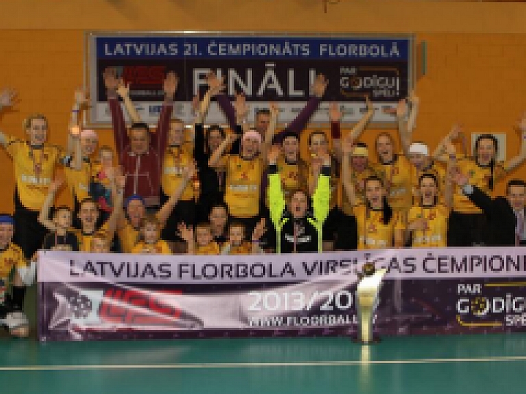 "Rubene" florbolistes septīto reizi kļūst par Latvijas čempionēm