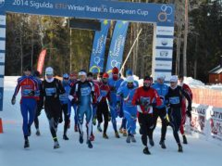 Siguldā noslēdzies Latvijas čempionāts Ziemas triatlonā