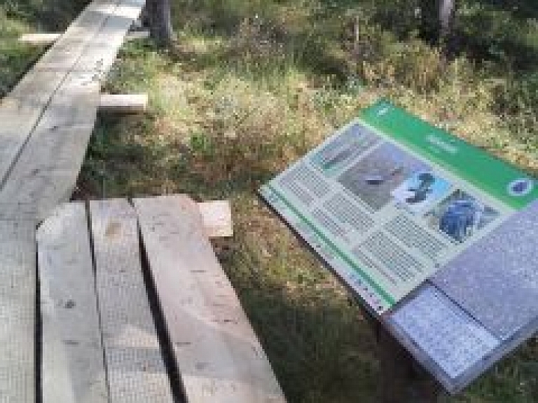 Atjaunota Planču purva taka Alojas novadā
