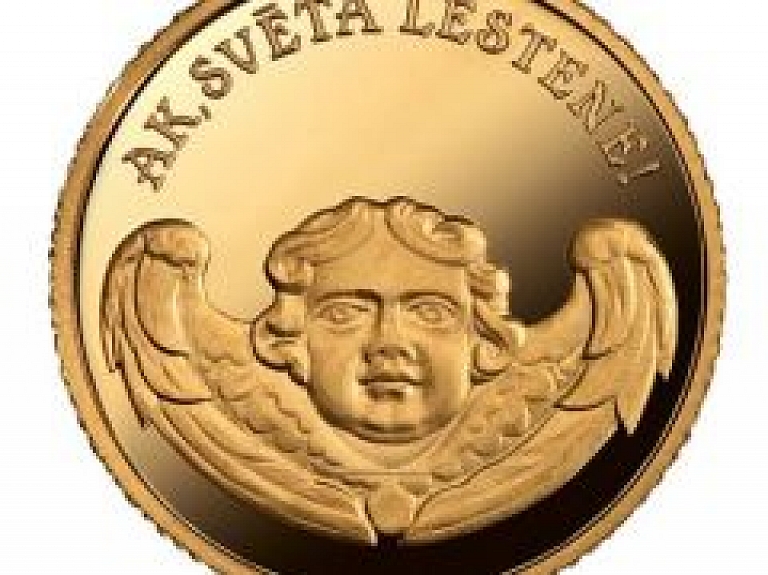 Lestenes dievnamam veltītā zelta monēta – arī Ventspilī