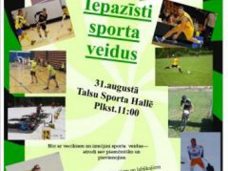 Iepazīsti sporta veidus