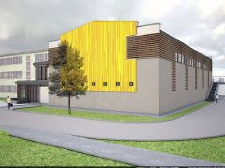 Staļģenes skolas sporta zāli būvēs pilnsabiedrība "UCB"