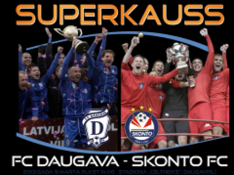 Daugavpilī pirmo reizi notiks Superkausa spēle futbolā