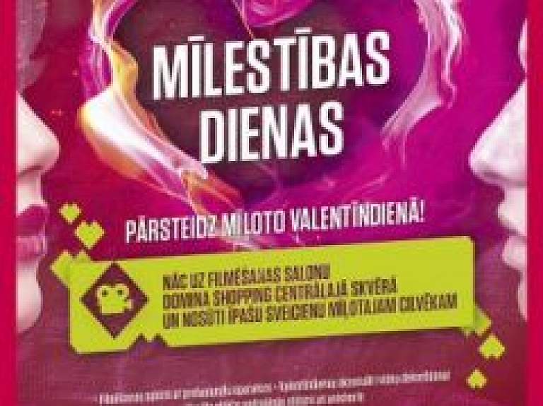 Valentīndienas ietvaros tiks veidots garākais mīlestības video stāsts