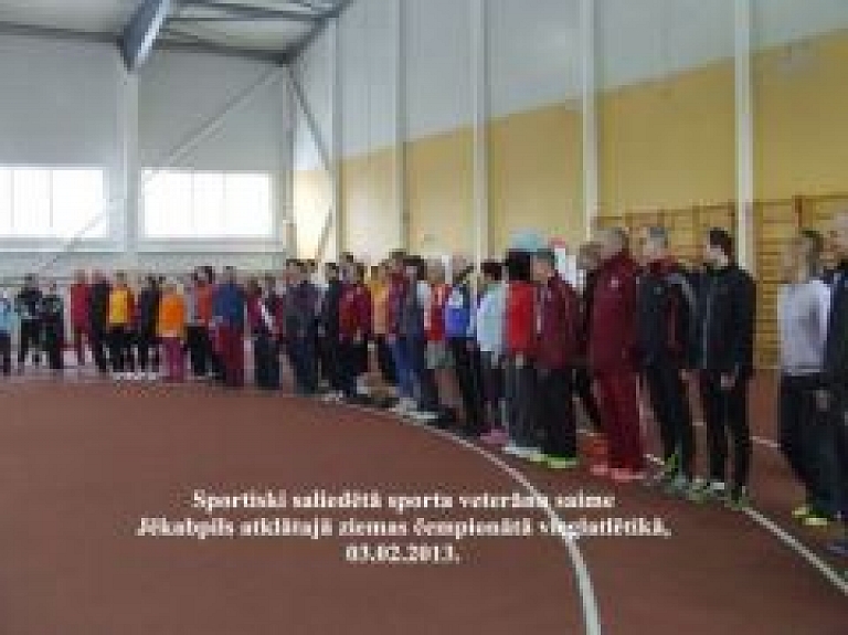 Jēkabpilī aizvadīts ziemas atklātais veterānu čempionātu vieglatlētikā telpās