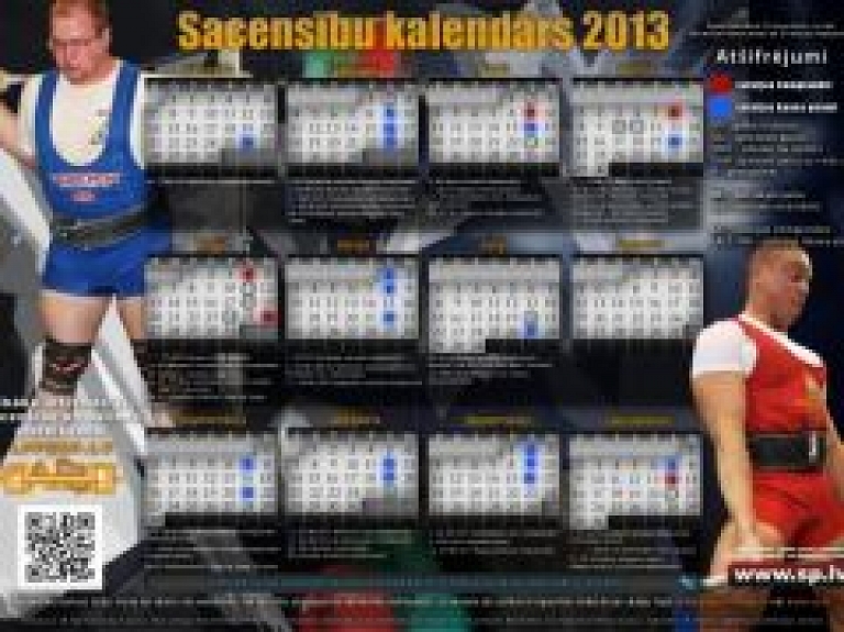 Publicēts jaunais Pauerliftinga federācijas sacensību kalendārs