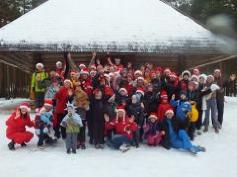 Svētku nogales sporta mozaīka Jēkabpilī