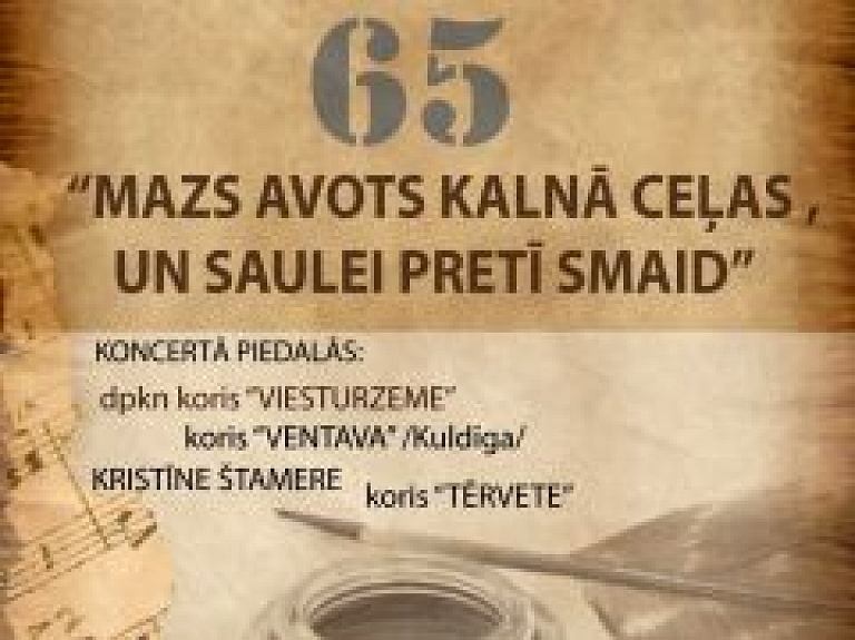Jauktajam korim "VIESTURZEME" 65 gadu jubileja