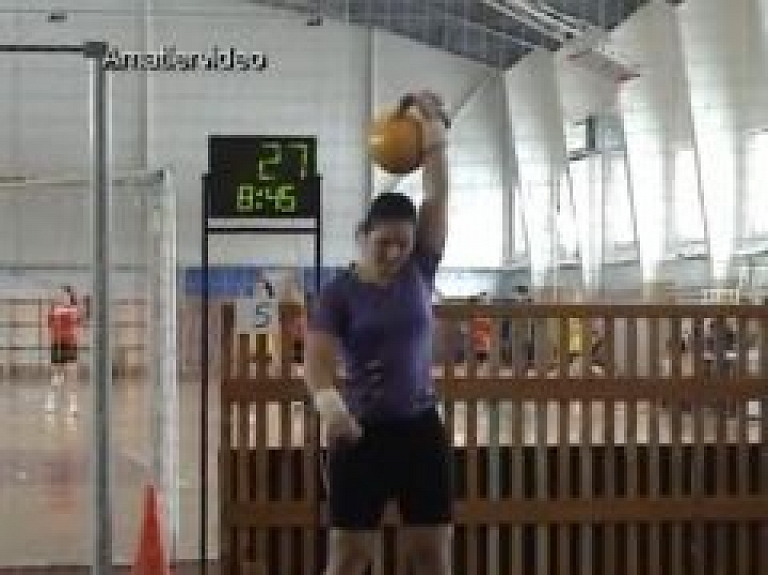 Jēkabpilieši sevi pierādījuši kā visstiprākie svarbumbu cēlāji Latvijā