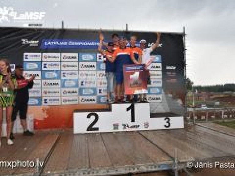 Latvijas motokrosa čempionātā Viļakā joprojām līderos "Rodeo"