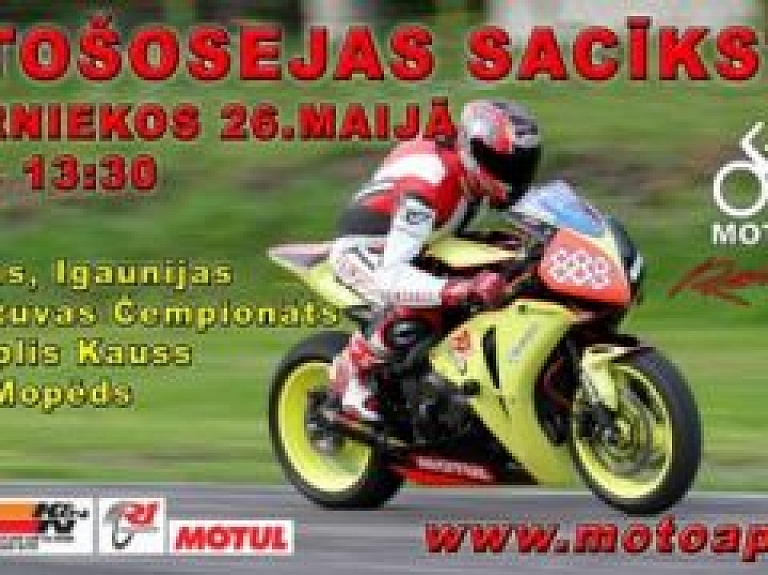 Sestdien motošoseja atklāj sezonu Biķerniekos