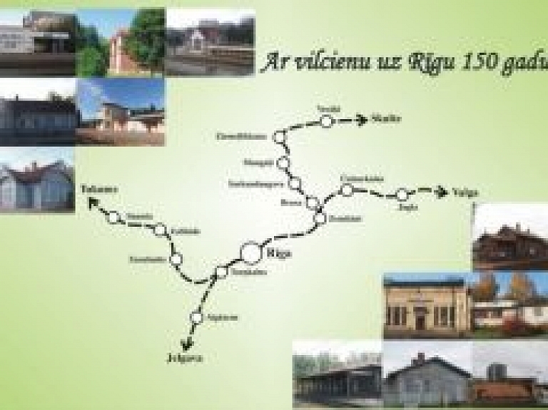 Izveidots ceļvedis "Ar vilcienu uz Rīgu 150 gadus"