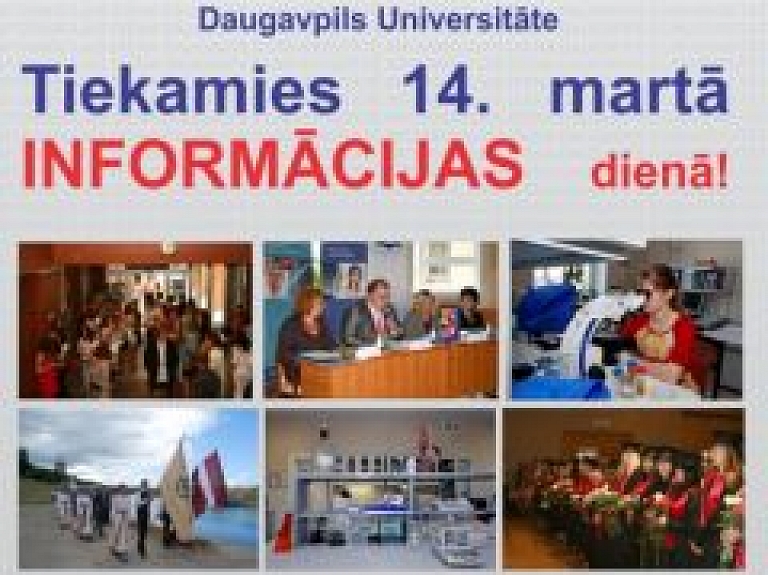 Daugavpils Universitātē norisināsies Informācijas diena