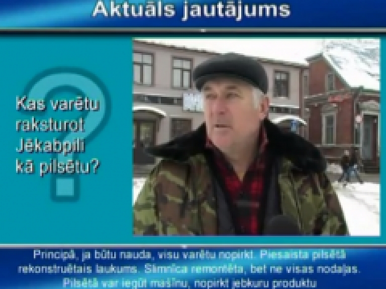 Vidusdaugavas TV: Kas varētu raksturot Jēkabpili kā pilsētu? (video)