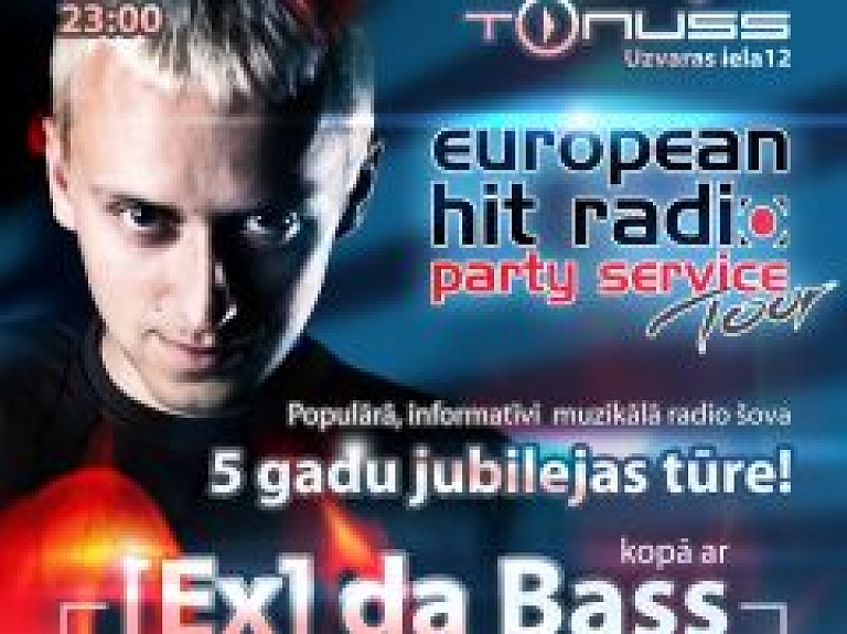 Nākamnedēļ Jelgavā iesosies [Ex] da Bass radio šova "Party Service" tūre