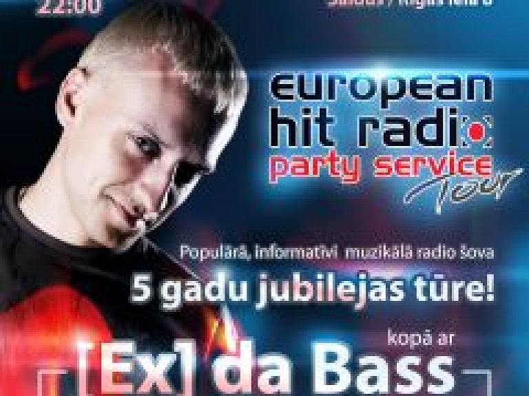 Nākamnedēļ Saldū viesosies [Ex] da Bass radio šova "Party Service" tūre