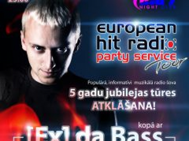 Liepājā notiks [Ex] da Bass radio šova "Party Service" tūres atklāšanas pasākums