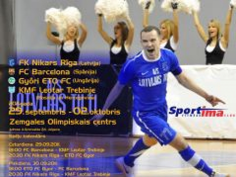 Jelgavā norisināsies UEFA Futsal Cup pamatturnīra spēles futzalā