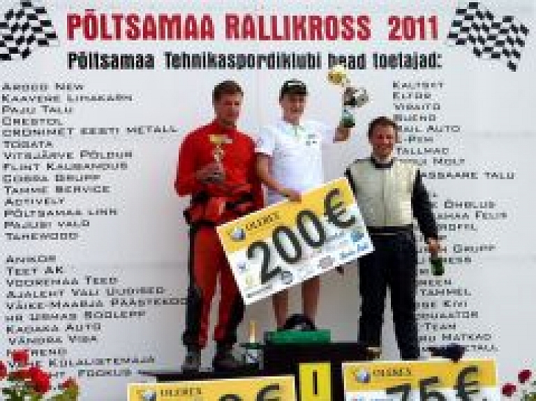 Poltsamaa rallijkrosā Igaunijā 2000 klasē pirmo vietu iegūst Reinis Nitišs