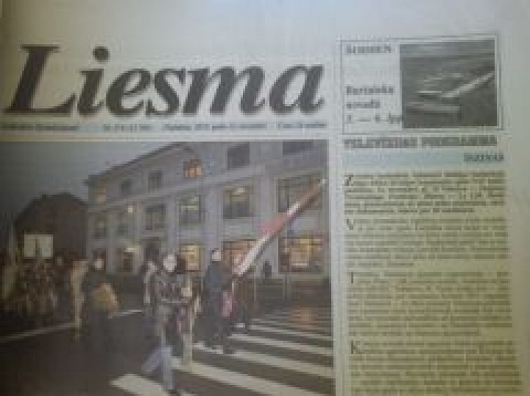 No reģionālajiem izdevumiem vislielākais abonementu samazinājums ir Valmieras laikrakstam "Liesma"