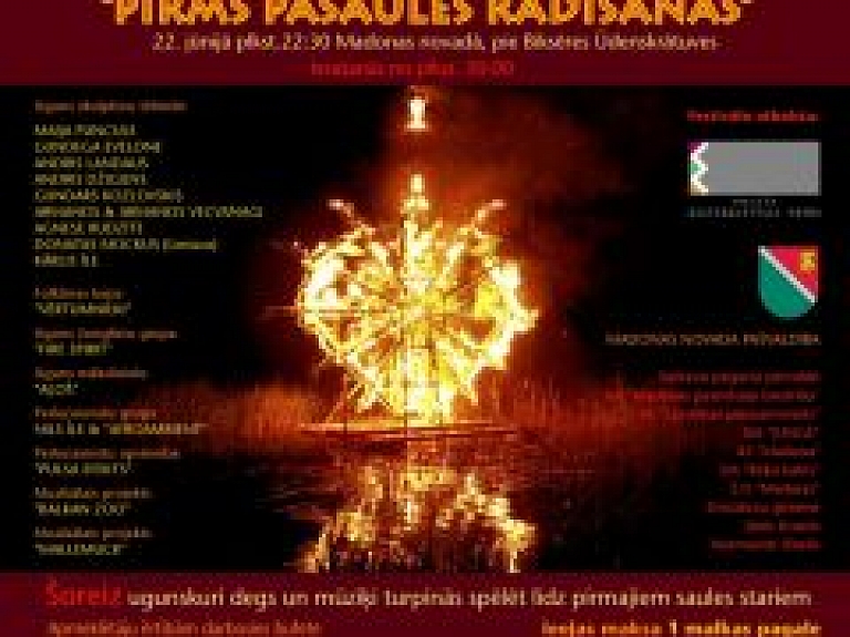 Trešdien Sarkaņu pagasta Biksērē norisināsies uguns skulptūru festivāls