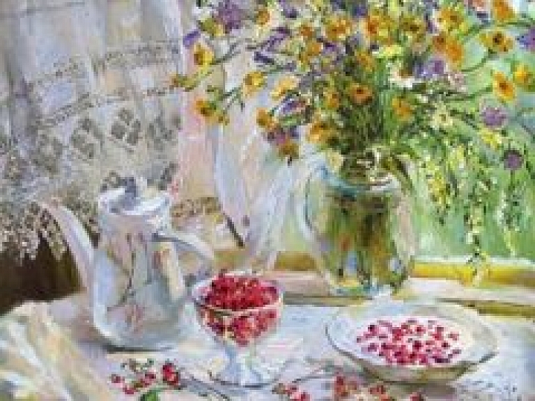 Liepājas muzejā atklās mākslinieces Zigrīdas Ilenānes gleznu izstādi "Gadalaiki" (galerija)