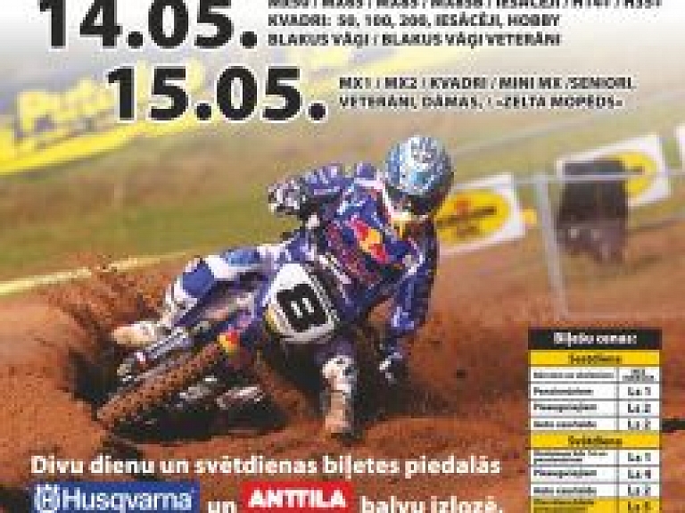 Nedēļas nogalē Apē norisināsies motokross "Vaidavas kauss"