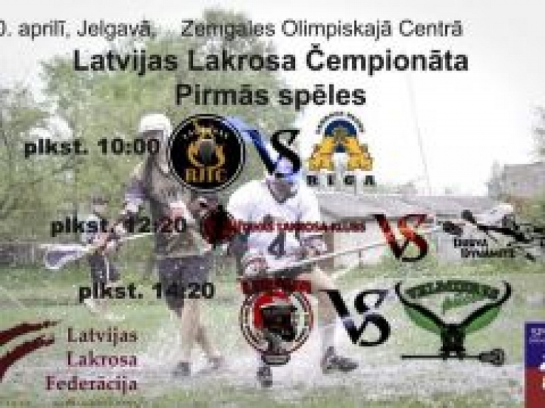 Svētdien Jelgavā notiks Latvijas vīriešu lakrosa čempionāta spēles