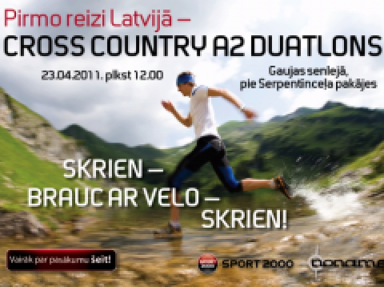 Jūrmalniekus aicina piedalīties "Cross country" duatlona sacensībās