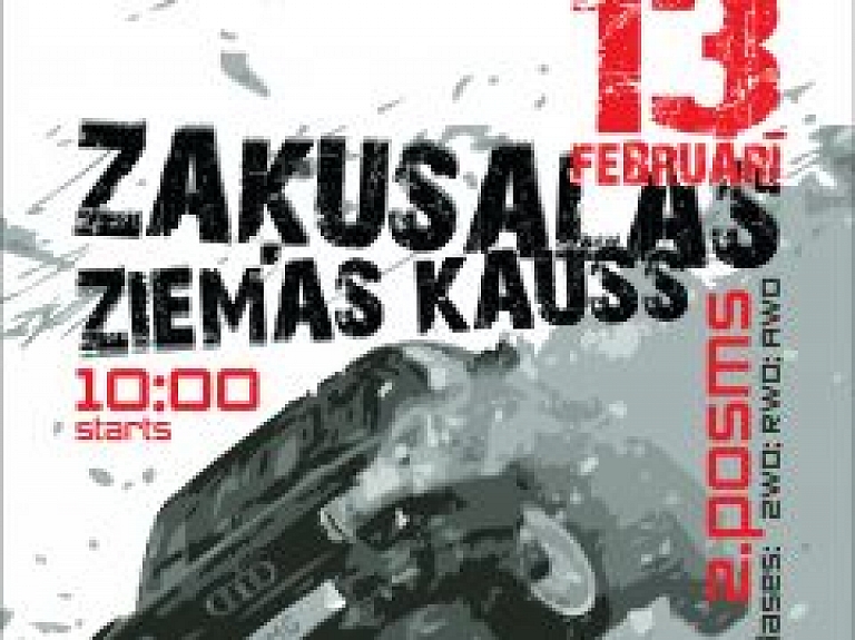 Šodien Zaķusalas autotrasē turpināsies kausa izcīņa ziemas autosprintā