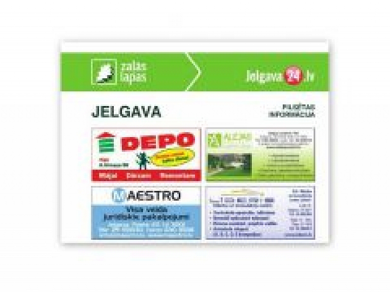 Informācijas grāmatas "Jelgavas Zaļās Lapas 2015/2016" krustvārdu mīklas atbildes