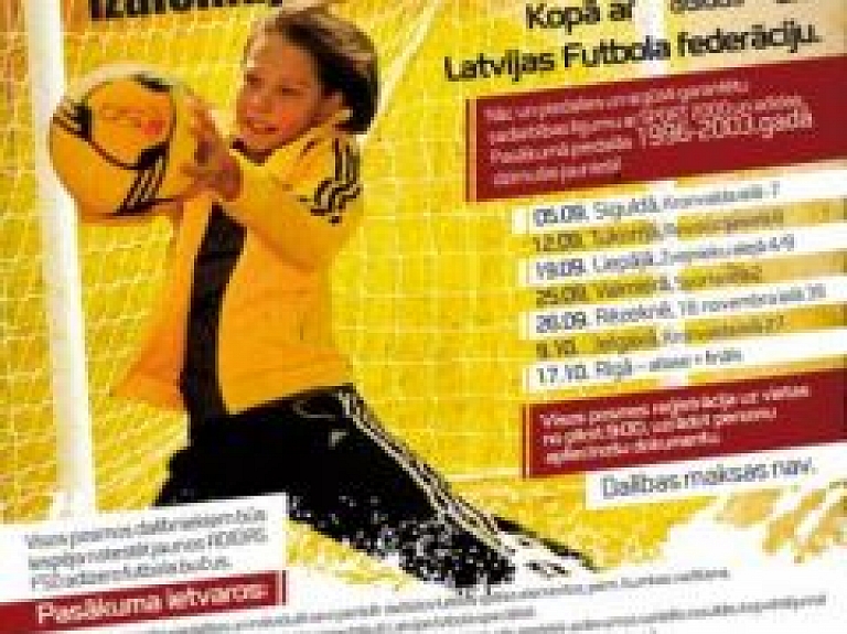 Sestdien Jelgavā norisināsies "Sport2000" rudens futbola izaicinājums bērniem