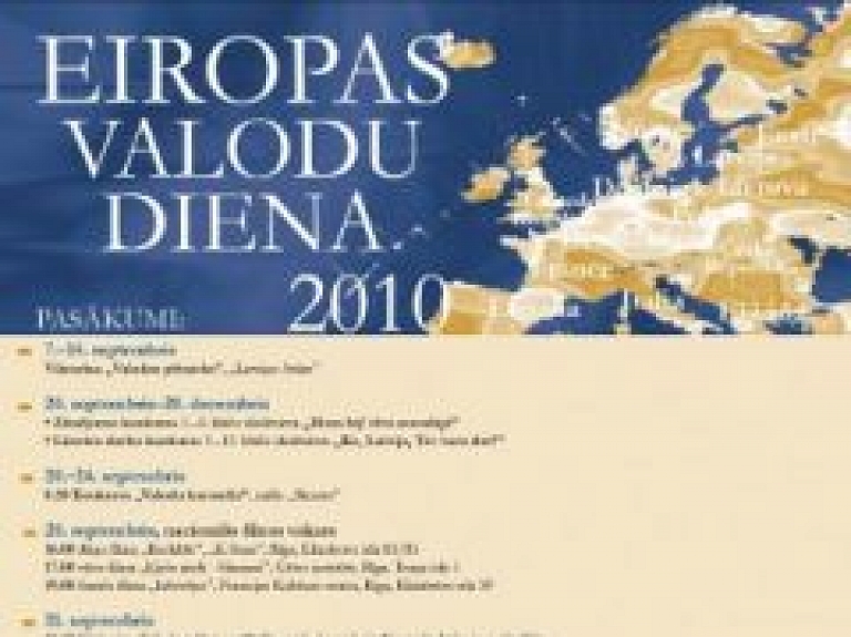 Rīt Eiropas Valodu dienas 2010 ietvaros notiks pasākums "Sakārto valodas Eiropas kartē!"