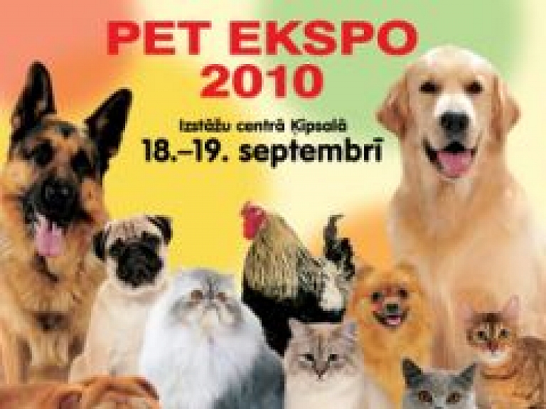 Ķīpsalā norisināsies starptautiskā mājdzīvnieku un zooindustrijas izstāde "Pet Ekspo 2010"